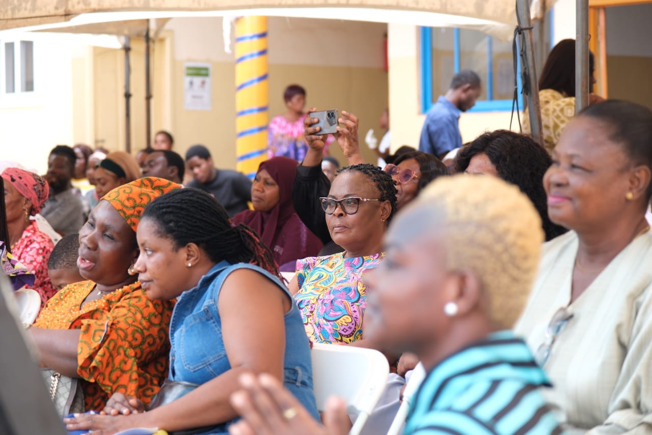 Families at a school gathering